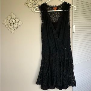 Western Black lace dress